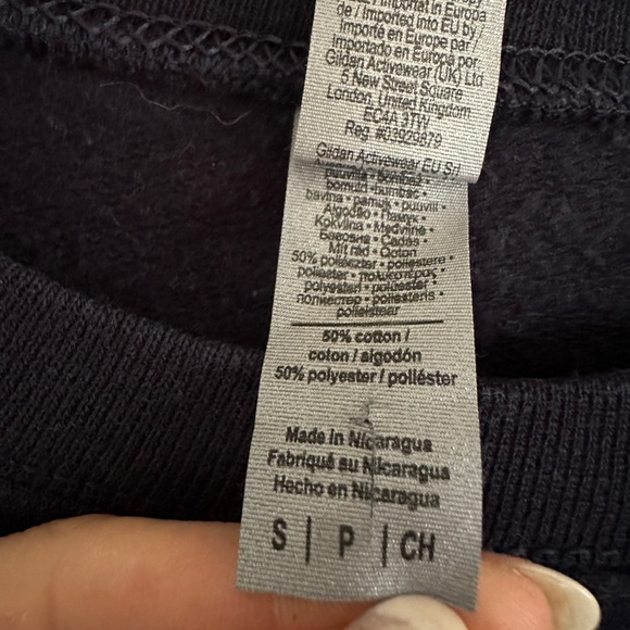 Women’s Navy SMALL Boston Crew neck Sweatshirt - Picture 3 of 5